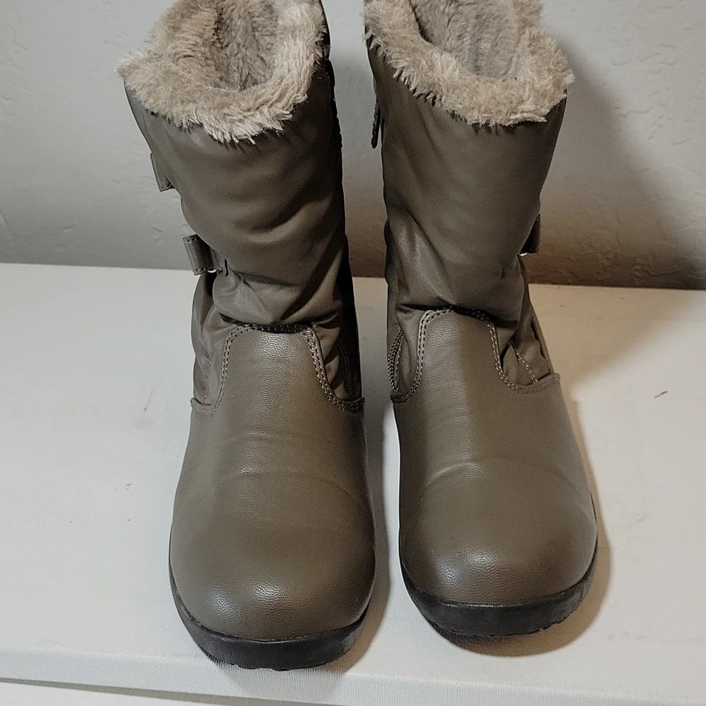 TOTES Winter Faux Fur Manmade Materials Boots 5.5M